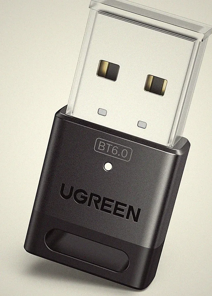 UGREEN Bluetooth 6,0 USB Adapter Dongle PC Stick fuer Maus Tastatur Kopfhoerer