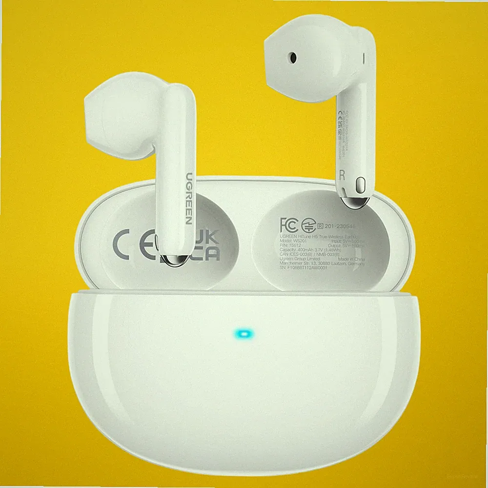 UGREEN HiTune H5 Bluetooth 5.3 Wireless Earbuds Semi-In-Ear Kopfhörer - Weiß