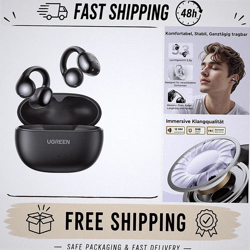 UGREEN HiTune S3 Open-Ear-Kopfhörer Bluetooth 30 h USB-C IPX5