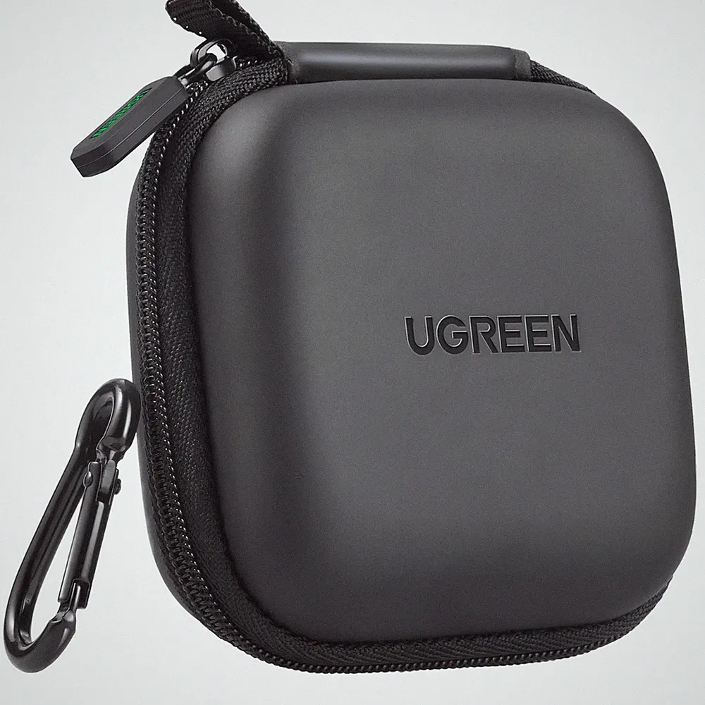 UGREEN Kopfhörer Tasche Case für in Ear Ohrhörer Hülle Schutzhülle Schwarz