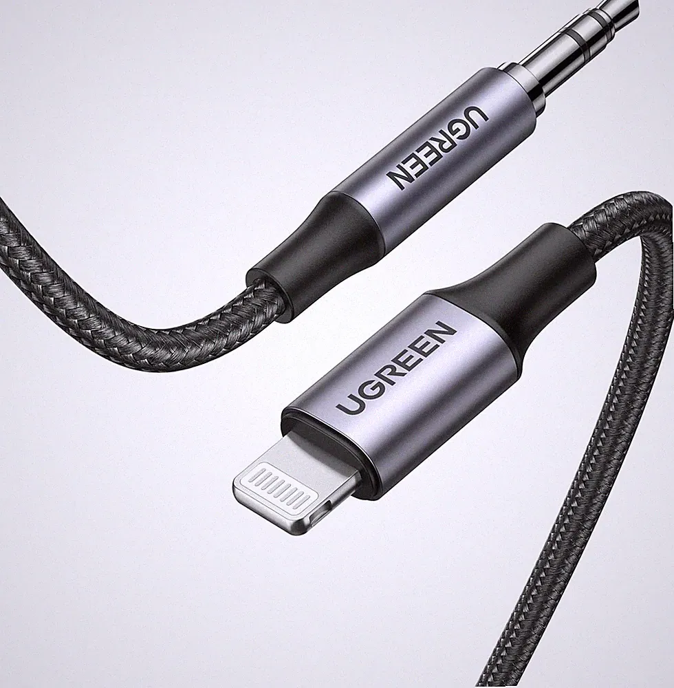 UGREEN Lightning Klinke Kabel 3,5 mm Kopfhörer Aux Adapter Kompatibel Mit iPhone