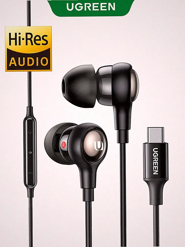 UGREEN Typ C Stereo Bass In Ear Kopfhörer Hochwertiger Klang für Billig24