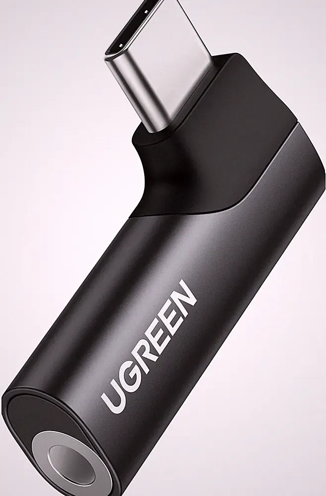 UGREEN USB C auf 3.5mm Klinke 90 Grad DAC Aux Adapter Kopfhörer iPhone Galaxy