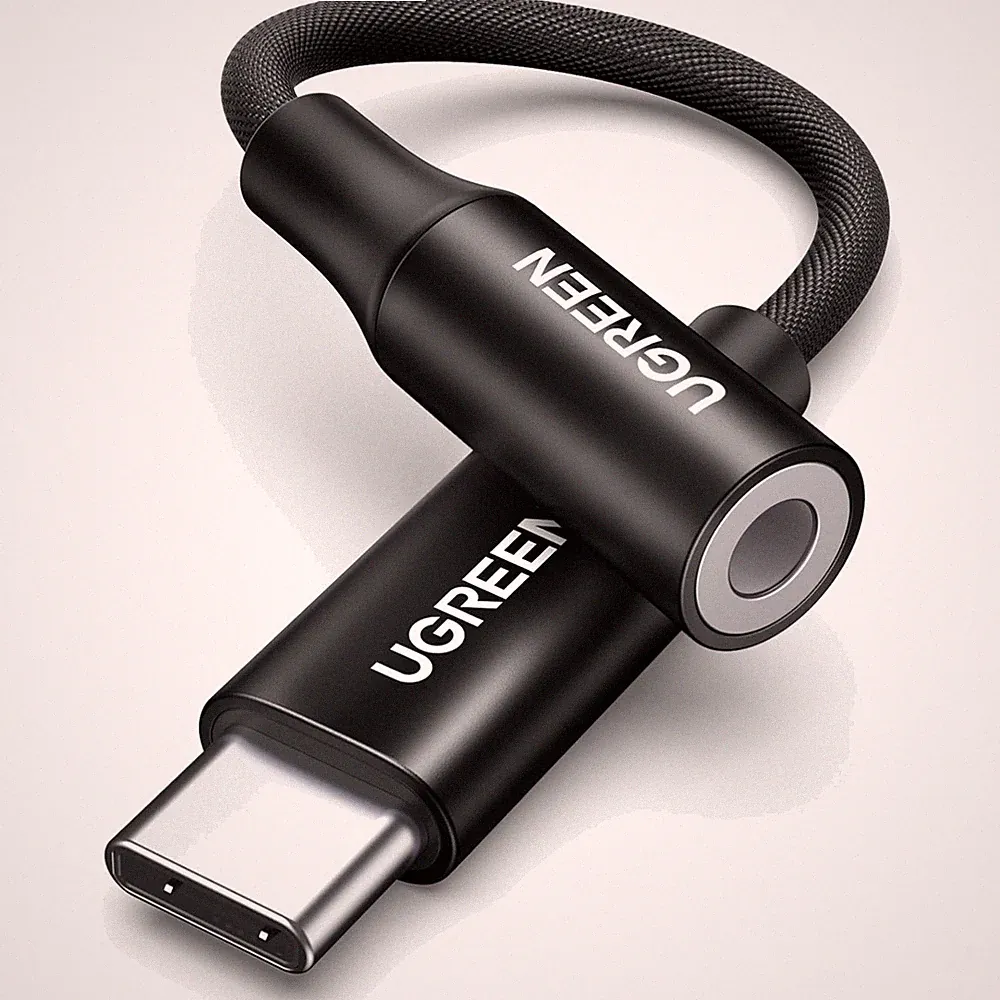 UGREEN USB C Klinke Adapter Aux USB C auf 3.5mm Kopfhörer Adapter mit DAC Chip