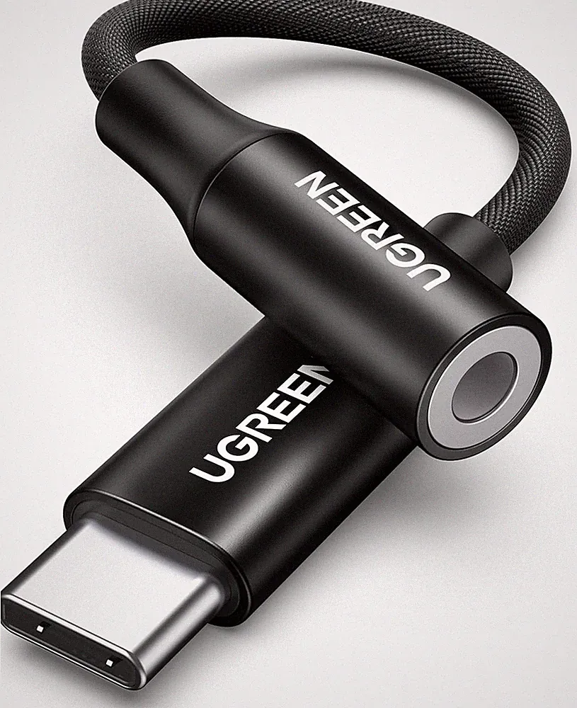 UGREEN USB C Klinke Adapter USB C Auf 3,5Mm Kopfhörer Adapter, Schwarz