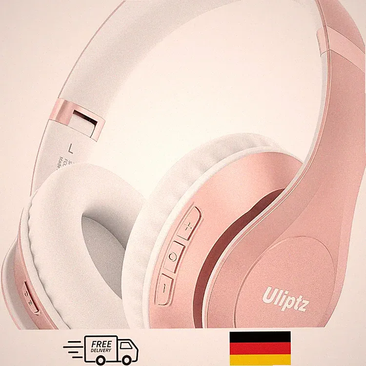 Uliptz Bluetooth Kopfhörer Over Ear 65 Std Spielzeit 6 EQ Modi HD Mikro