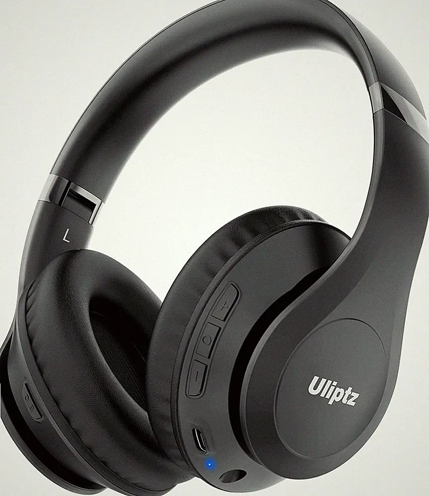 Uliptz Bluetooth Over-Ear Kopfhörer kabellos 65 Std. Akku 6 EQ Modi HiFi Stereo