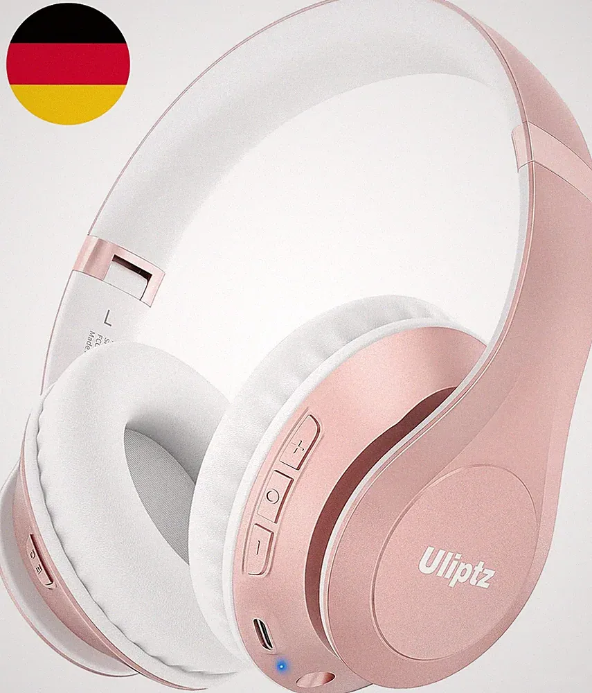 Uliptz Kabellose Bluetooth-Kopfhörer, 65 Stunden Spielzeit, 6 Eq-Sound-Modi, Hif