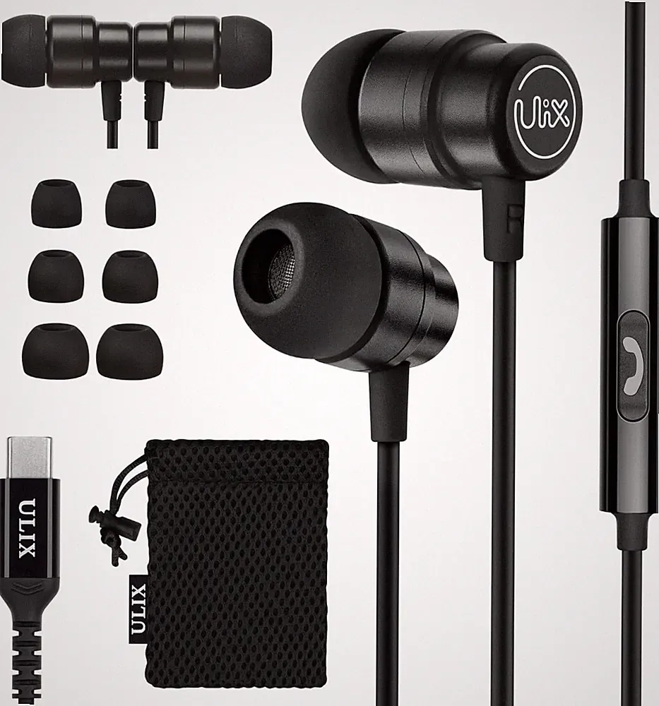 UliX Rider USB C mit Mikrofon In-Ear Kopfhörer mit Kabel für iPhone Samsung iPad