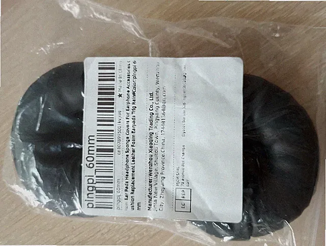 Universal Ersatz Ohrpolster Kopfhörer 60mm Kunstleder Schwarz – NEU OVP