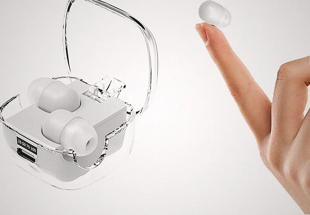 Unsichtbare kleine Schlaf Kopfhörer kabellos Bluetooth im Ohr Wireless in Ear
