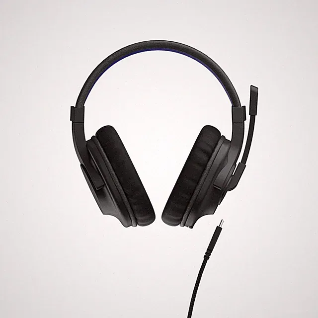uRage Gaming Over Ear Headset SoundZ 100 V2 mit 2,2m Kabel Stereo für PS4 u. PS5