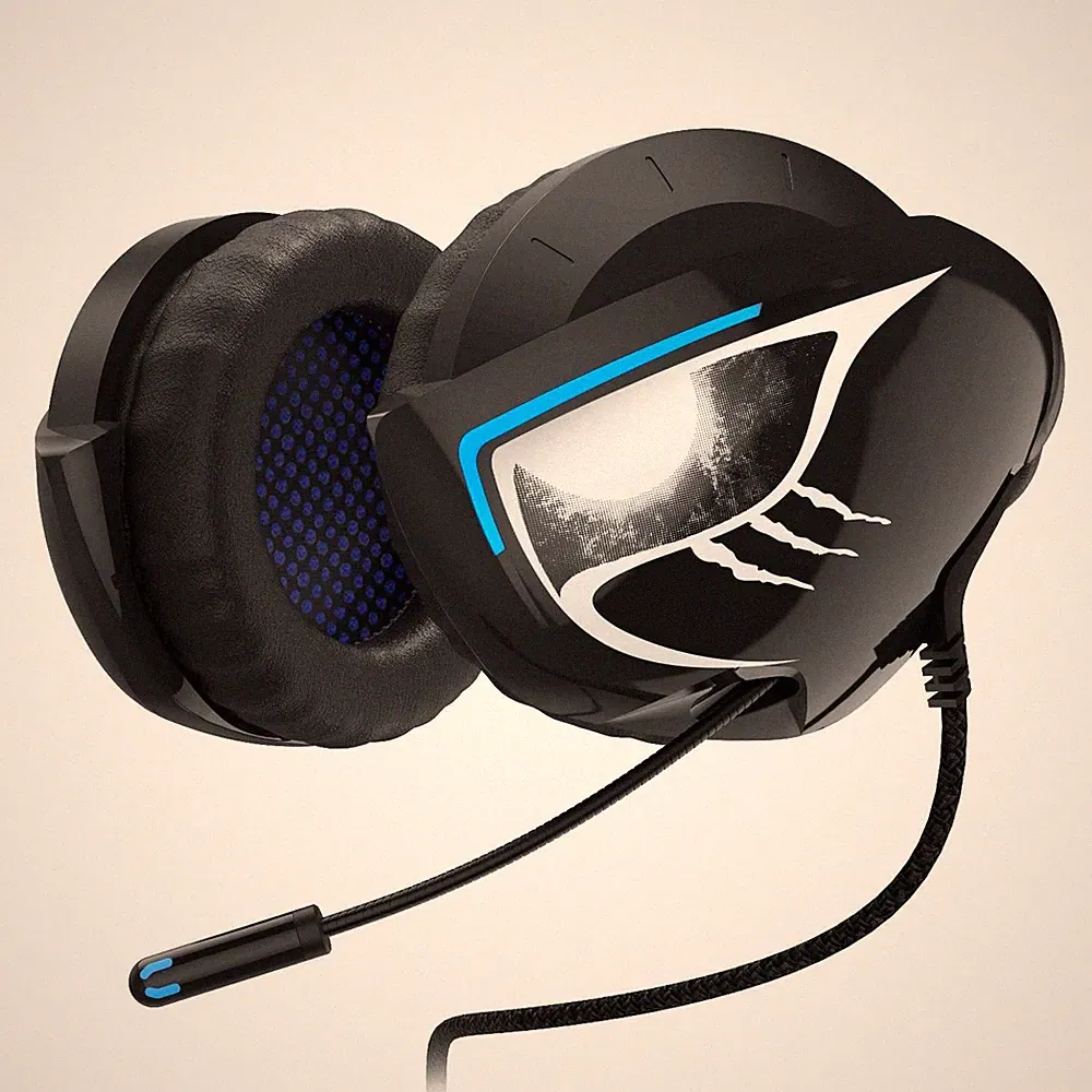 uRage Gaming Over-Ear USB Headset LED Neckband SoundZ 500 Nackenbügel Kopfhörer