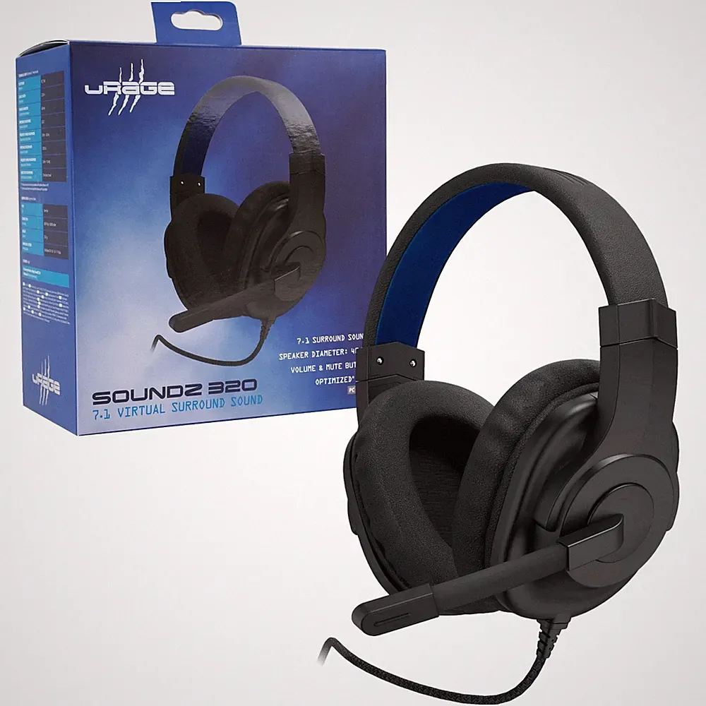 uRage Gaming USB 7.1 Headset Kopfhörer mit Mikrofon + Fernbedienung PC Notebook