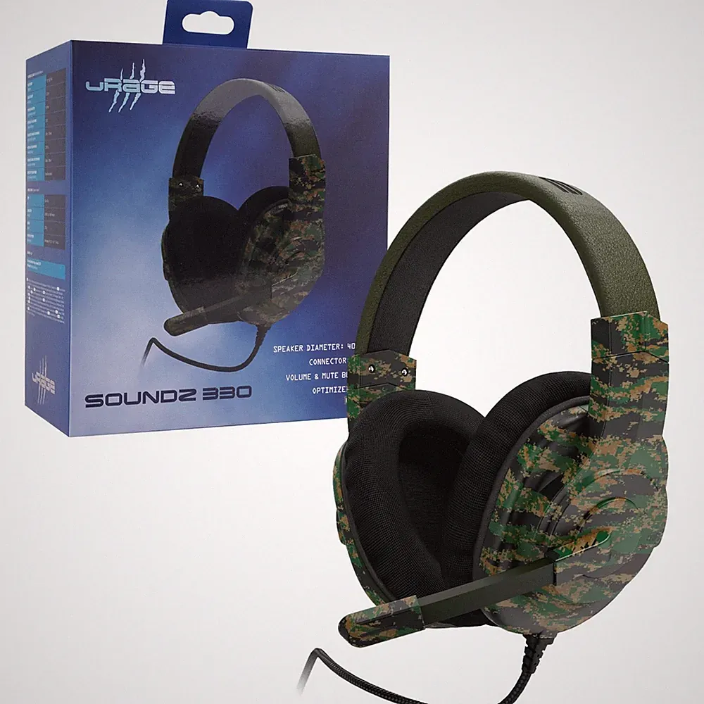 uRage Gaming USB Headset Gamer Kopfhörer mit Mikrofon Fernbedienung PC Notebook