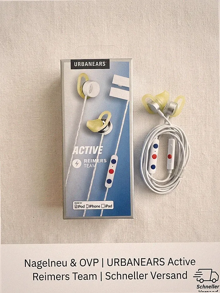 Urbanears Reimers Stereo In-Ear Headset, Mikrofon + Fernbedienung - White - 🧨