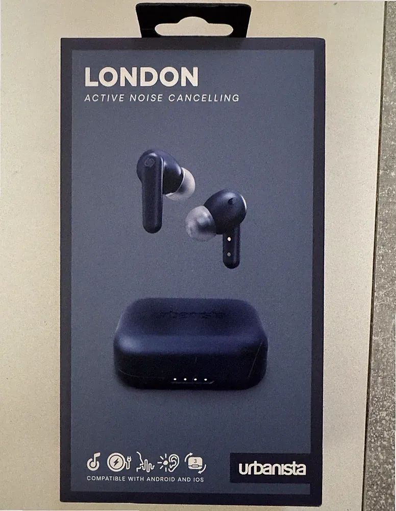 Urbanista London True Wireless In-Ear Kopfhörer ANC blau Ladecase