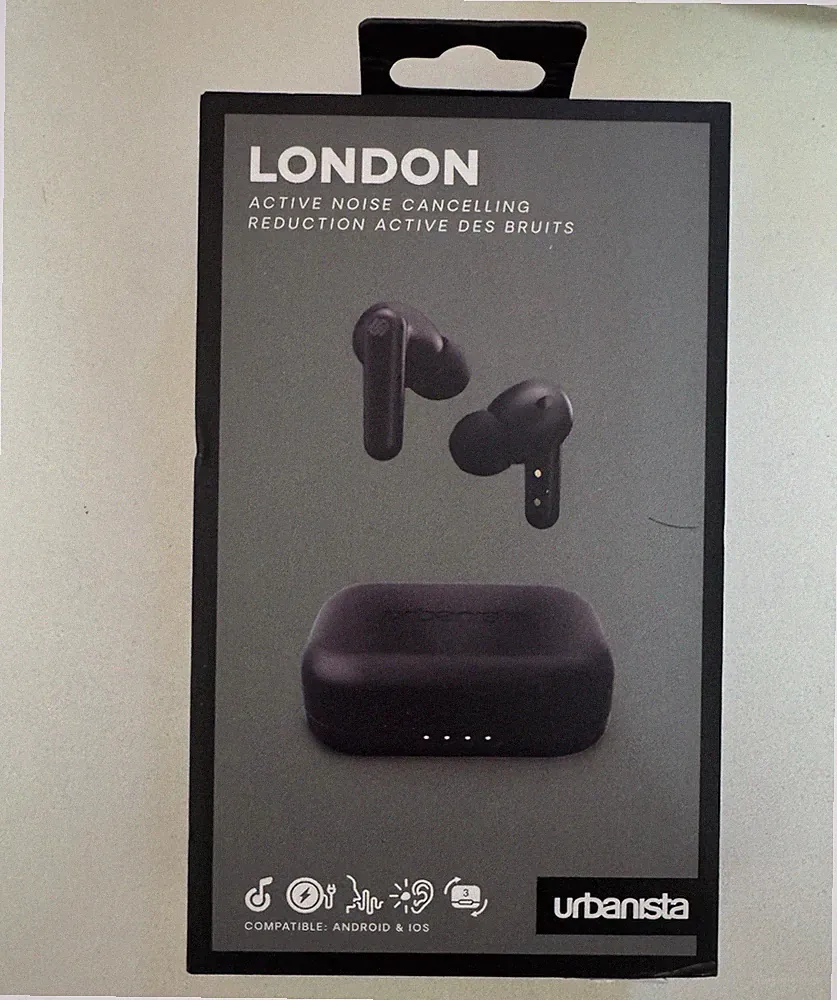 Urbanista London True Wireless In-Ear Kopfhörer ANC Touch kabellos laden Schwarz