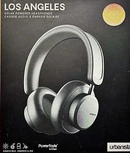 Urbanista Los Angeles Bluetooth-Kopfhörer mit Hybride ANC - Midnight Black