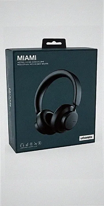 Urbanista Miami Over-Ear Bluetooth Kopfhörer ANC kabellos schwarz