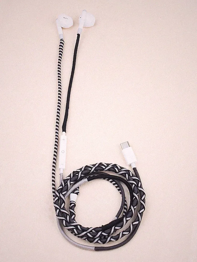 URIZONS Nylon Umschlungene In Ear USB C Kopfhörer Bunte Type C Ohrhörer Billig24