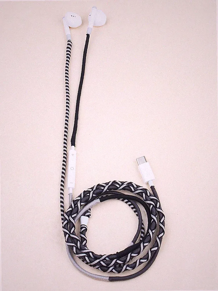 URIZONS Nylon Umschlungene In Ear USB C Kopfhörer Bunte Type C Ohrhörer Billig24