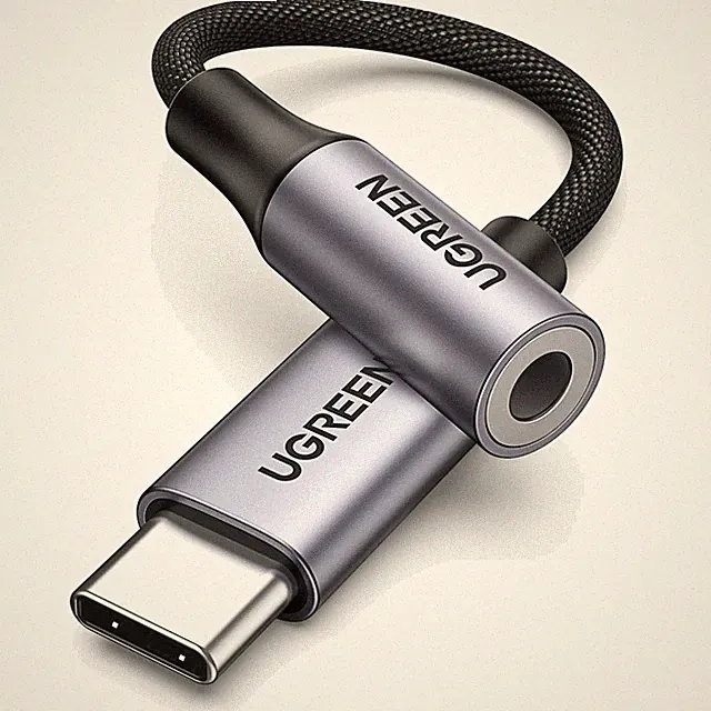 USB C Adapter 3,5 mm Kopfhörer DAC Kabel Mic kompatibel mit iPhone Galaxy iPad