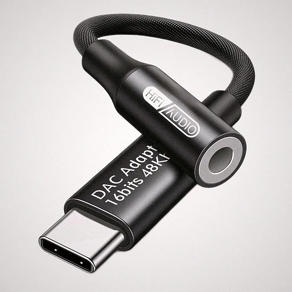 USB-C Audio DAC Adapter Kopfhörer Kabel Aux 3,5mm Buchse passt zu Samsung iPhone