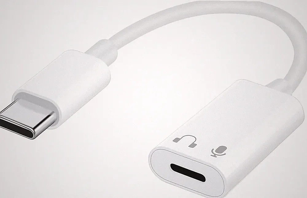USB-C auf 8-Pin Audio Adapter für Kopfhörer, Musik- und Anrufsteuerung