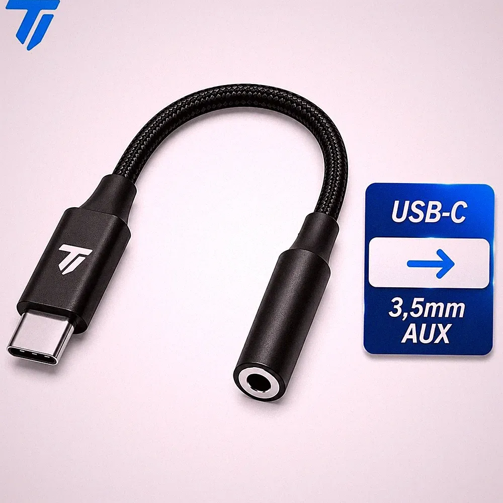USB C auf AUX 3,5mm Klinke Adapter Kopfhörer Audio DAC für Samsung iPhone