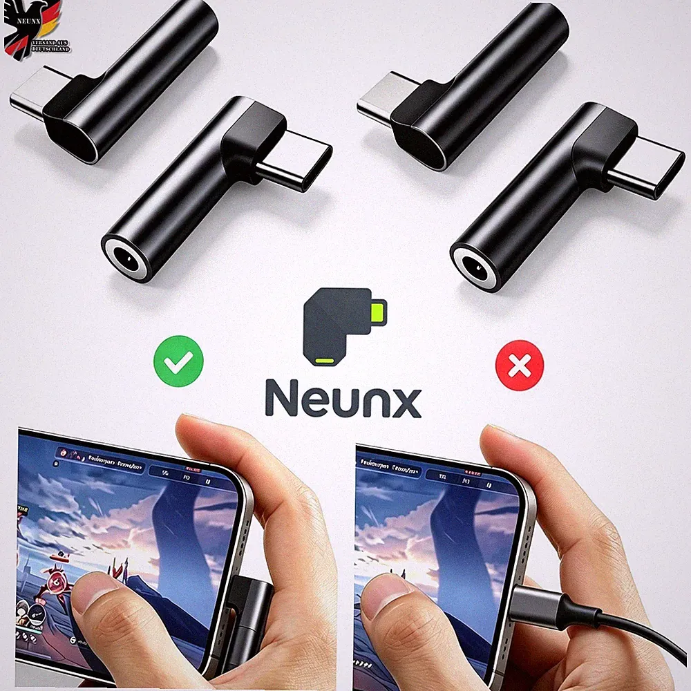 USB C auf Aux 3,5mm Klinke DAC Audio Kopfhörer Adapter Kabel für Samsung iPhone