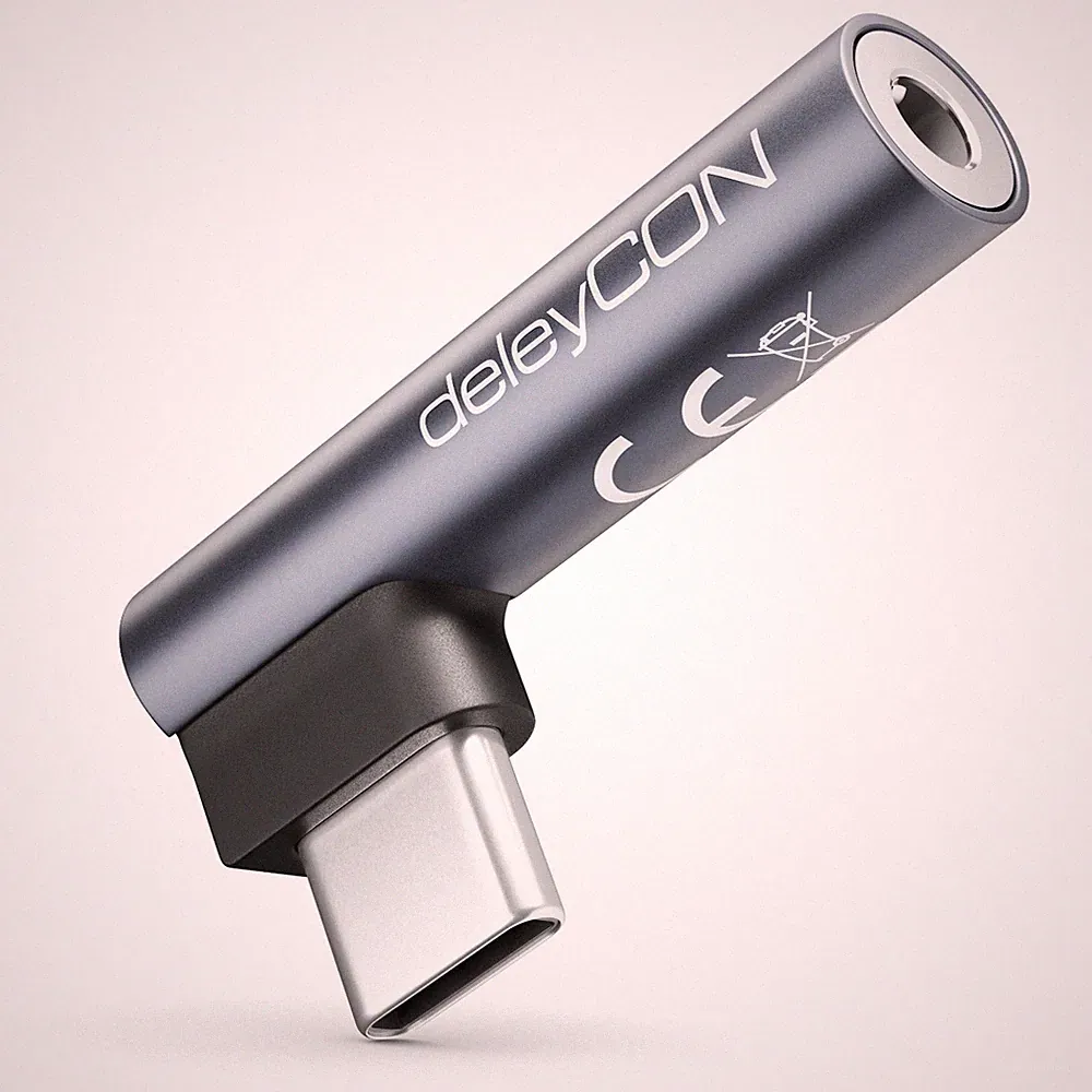 USB-C auf Klinke 3,5mm Audio Adapter für Kopfhörer Headset Mikrofon Handy Tablet