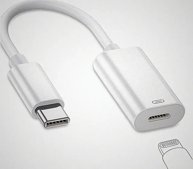 USB-C auf Lightning Adapter für iPhone iPad Laden Daten Audio kompatibel mit iPh