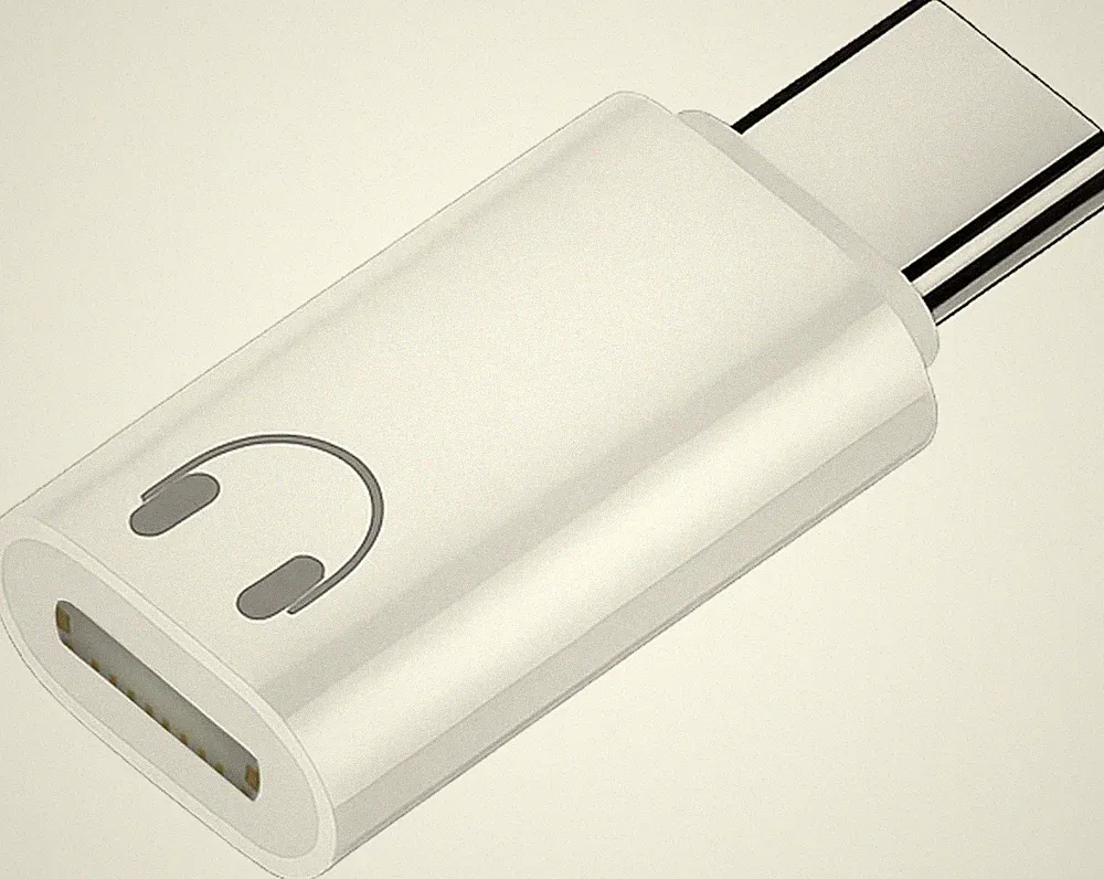 USB-C auf Lightning Audio Adapter - Kopfhörer Adapter für iPhone & Pad, Weiß