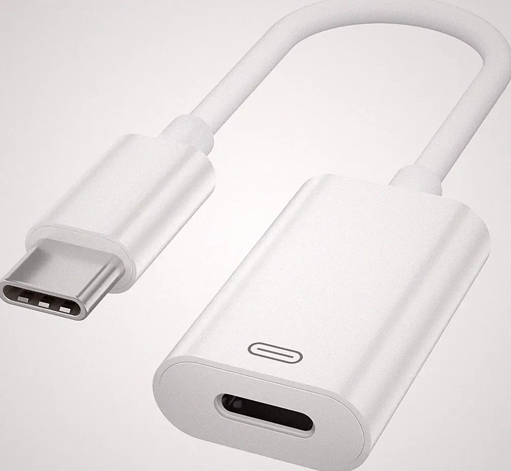 USB C auf Lightning Kopfhörer Adapter, 3-in-1