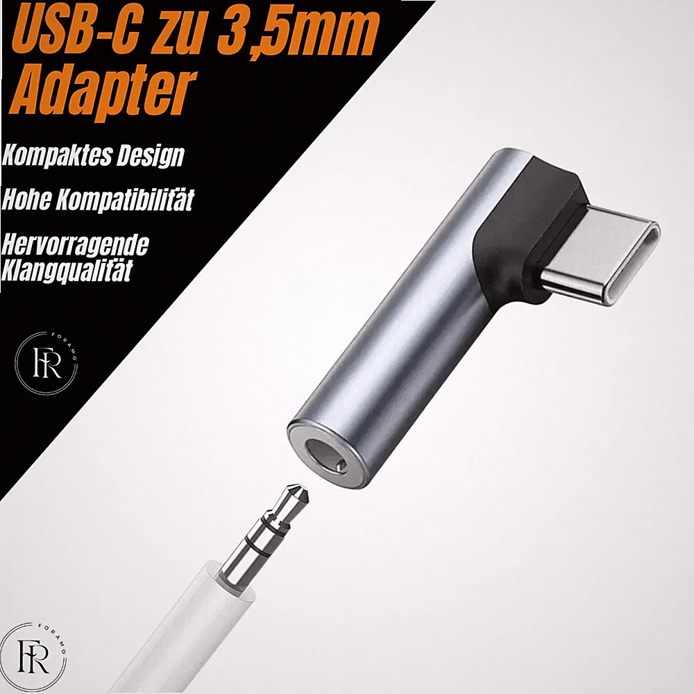 USB C auf zu Aux 3,5mm Klinke Buchse Kopfhörer Mikrofone Audio Adapter Kabel