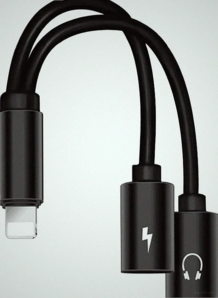 USB C Hub oder Lightning Adapter 2in1 – iPhone Samsung Kopfhörer Adapter mit Lad