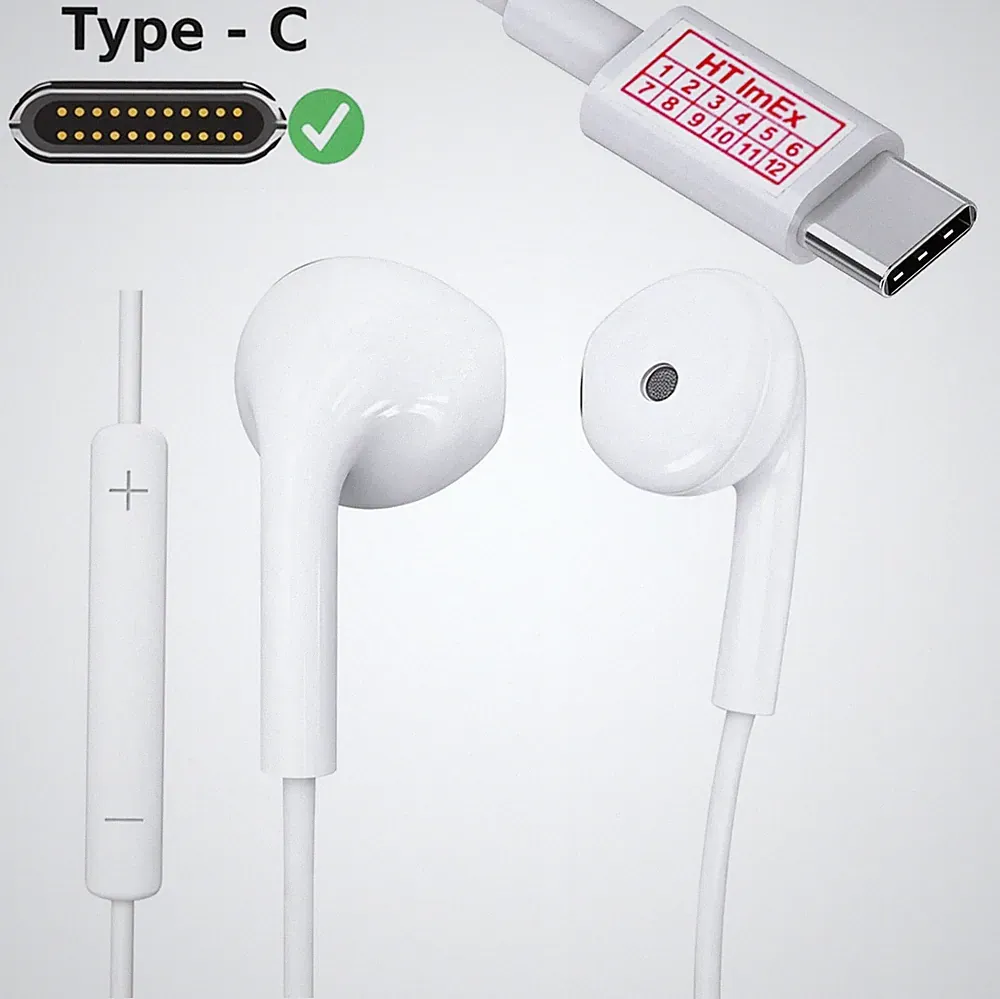 USB-C In-Ear Headset Kopfhörer Mikrofon kompatibel mit Lenovo Tab 10.1″ Tablet