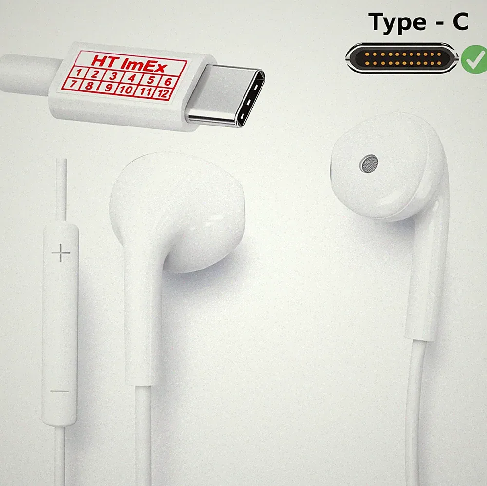 USB-C In-Ear Headset Kopfhörer Mikrofon kompatibel mit Xiaomi Redmi Note 15 5G