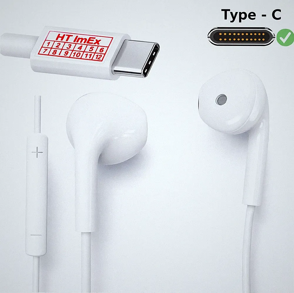 USB-C In-Ear Kopfhörer kompatibel mit Samsung Galaxy S25 S24 S23 S22 S21 A54