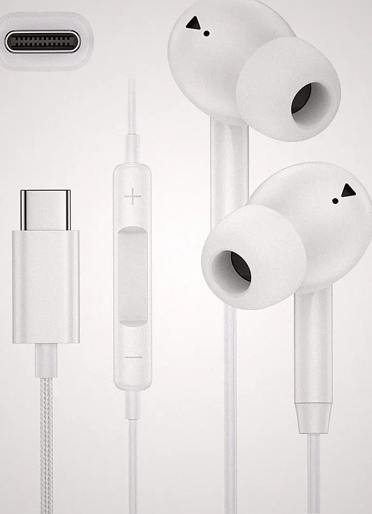 USB-C In-Ear-Kopfhörer mit Mikrofon Headset Kabel iPhone 17 16 15 Samsung S25