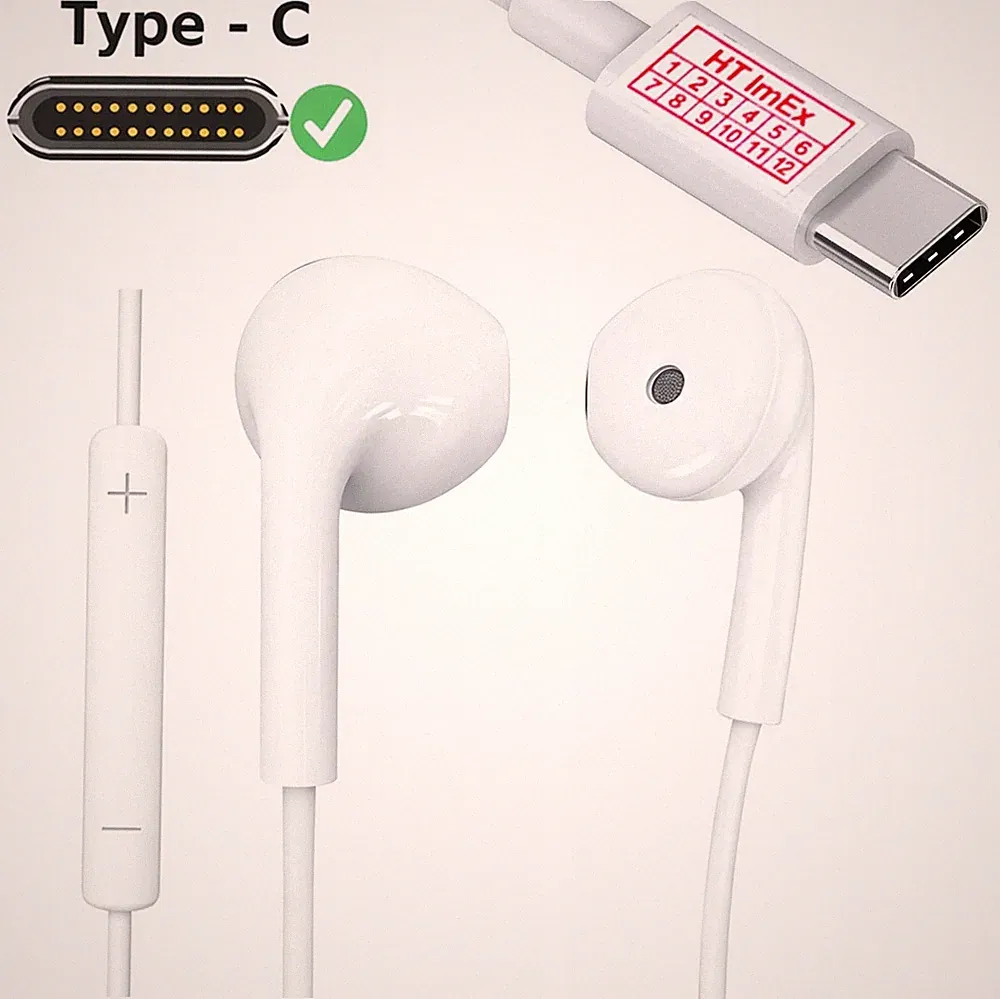 USB-C In-Ear Kopfhörer mit Mikrofon kompatibel mit LG Ultra Tab Tablet Android