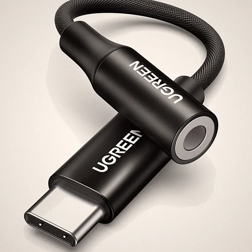 USB C Kabel Adapter 3,5mm Klinke AUX DAC Chip kompatibel mit iPhone Galaxy