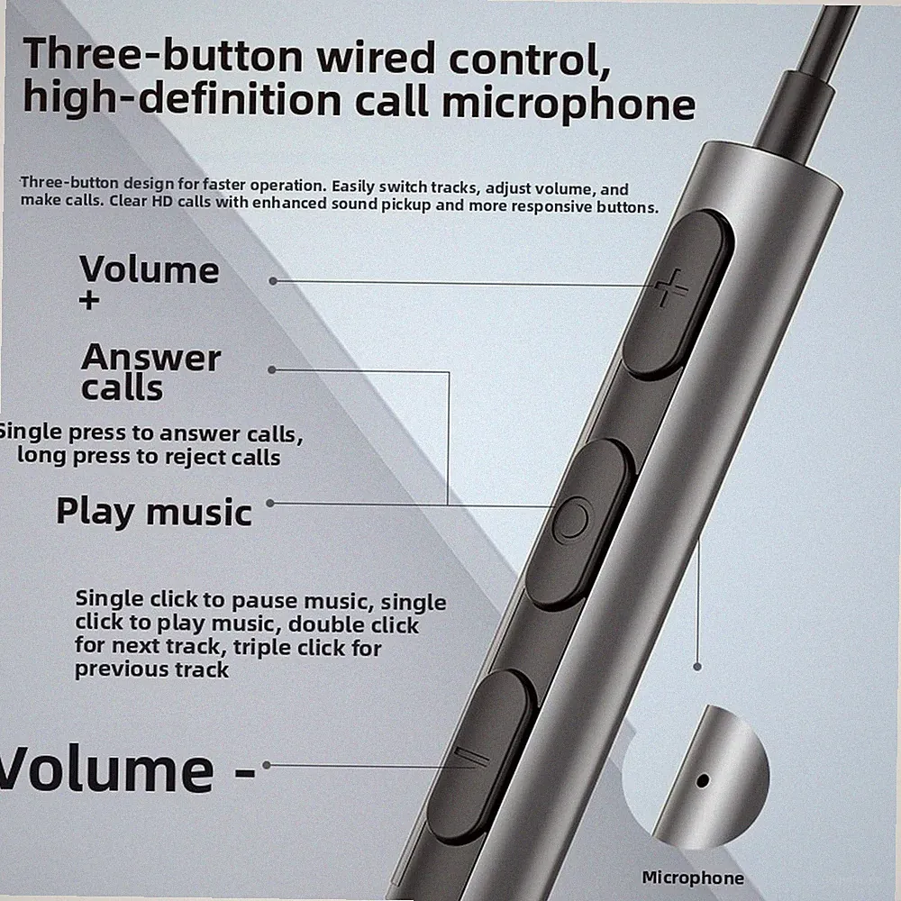 USB-C Kabelgebundene In Ear Kopfhörer mit Comfort Fit für iPhone 15 und Tablet