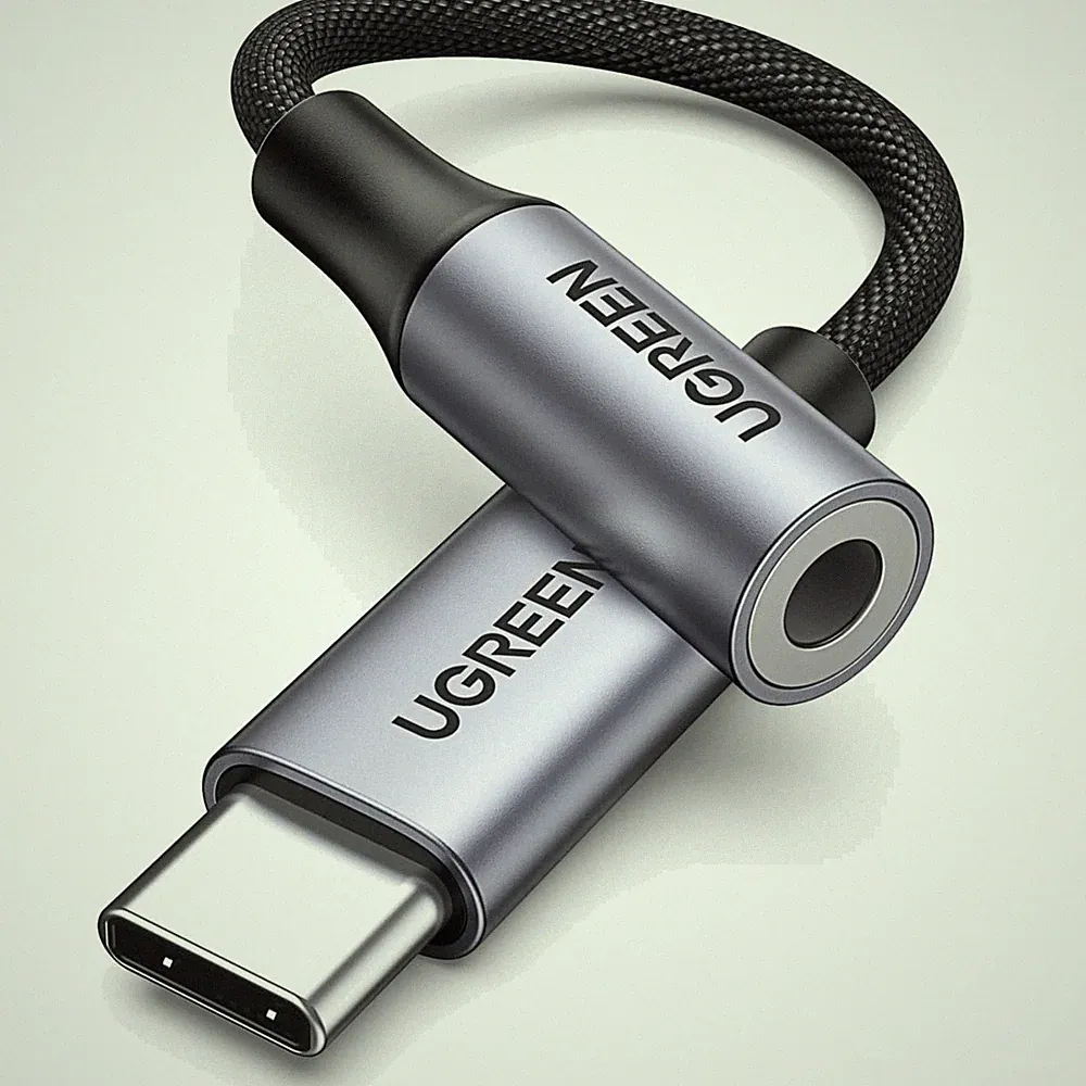USB C Klinke Adapter Aux Kopfhörer DAC kompatibel mit iPhone Galaxy iPad 3,5mm