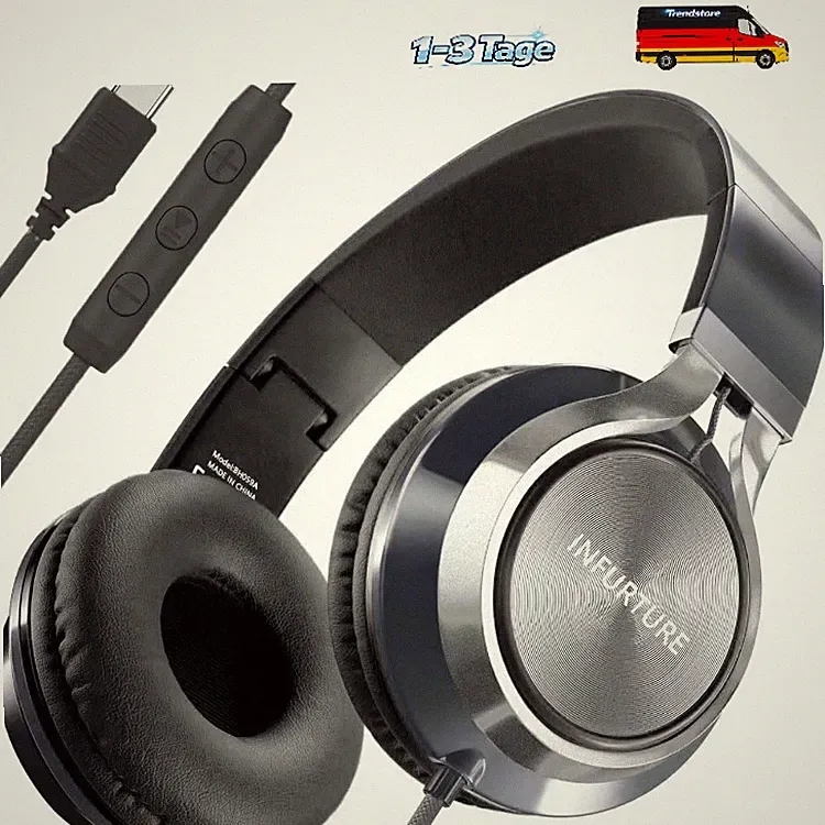 USB-C Kopfhörer Faltbar Over-Ear Mikrofon