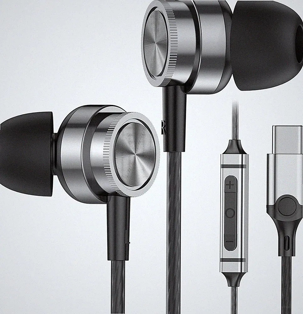 USB C Kopfhörer für iPhone 15 Pro Max Plus,In-Ear USB C Kopfhörer für Samsung