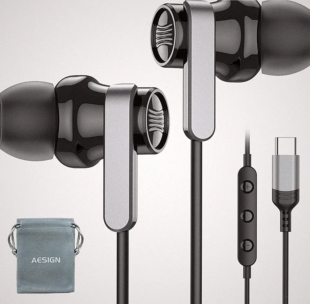 USB C Kopfhörer für Samsung Galaxy S25 S24 S23Ultra FE S22, USB-C-Kopfhörer mit