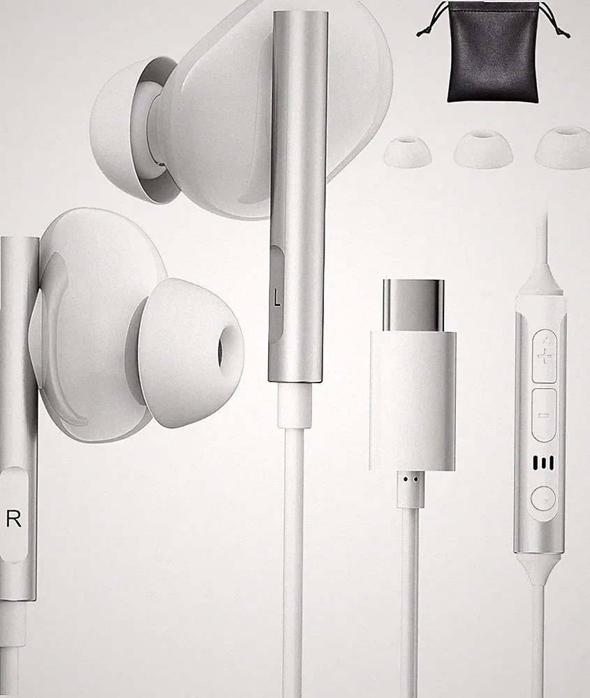 USB C Kopfhörer für Samsung Galaxy S25 S24 Ultra iPhone 15 Kopfhörer mit Kabel U