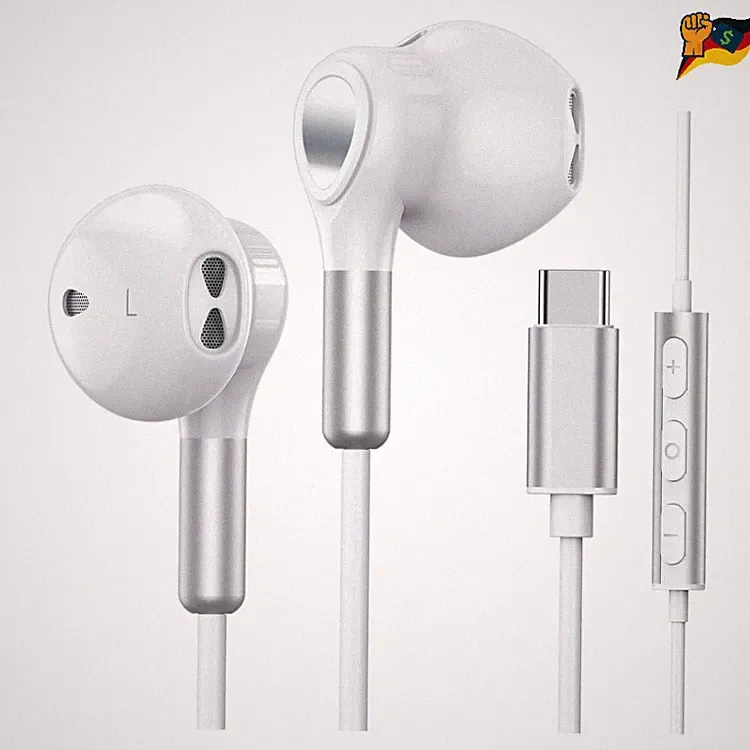 USB C Kopfhörer für Samsung Galaxy S26 S25 S24 S23 S22 S21 A56 A55 Weiß